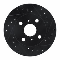 R1 Concepts R1 88-92 Geo Prizm Front Right Drilled & Slotted Black Brake Rotor