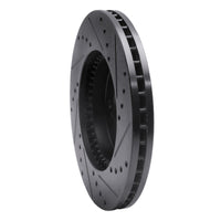 R1 Concepts R1 93-95 Acura Legend Front Left Drilled & Slotted Black Brake Rotor