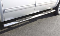 Lund 2019 Chevy Silverado 1500 Crew Cab (Rocker Panel) 4in. Oval Straight SS Nerf Bars - Polished