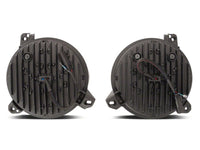 Raxiom 18-23 Jeep Wrangler JL Axial Series 9-In Angel Eye LED Headlights- Black Housing (Clear Lens)