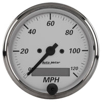 Autometer American Platinum 3-1/8in 0-120mph Electronic In-Dash Programmable Speedometer