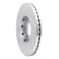 R1 Concepts R1 01-07 Chrysler Voyager Front Right Drilled & Slotted Silver Brake Rotor