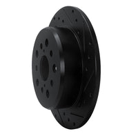 R1 Concepts R1 98-10 Lexus GS400 Rear Right Drilled & Slotted Black Brake Rotor