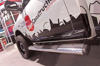 Dee Zee Universal Tubes - 6In Oval - Brite Tread Aluminum (RegCab)
