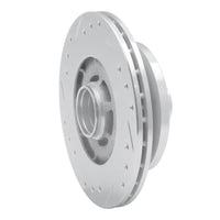 R1 Concepts R1 1979-1983 Mazda RX-7 Front Right Drilled & Slotted Silver Brake Rotor