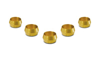 Vibrant Brass Olive Inserts 3/8in - Pack of 5