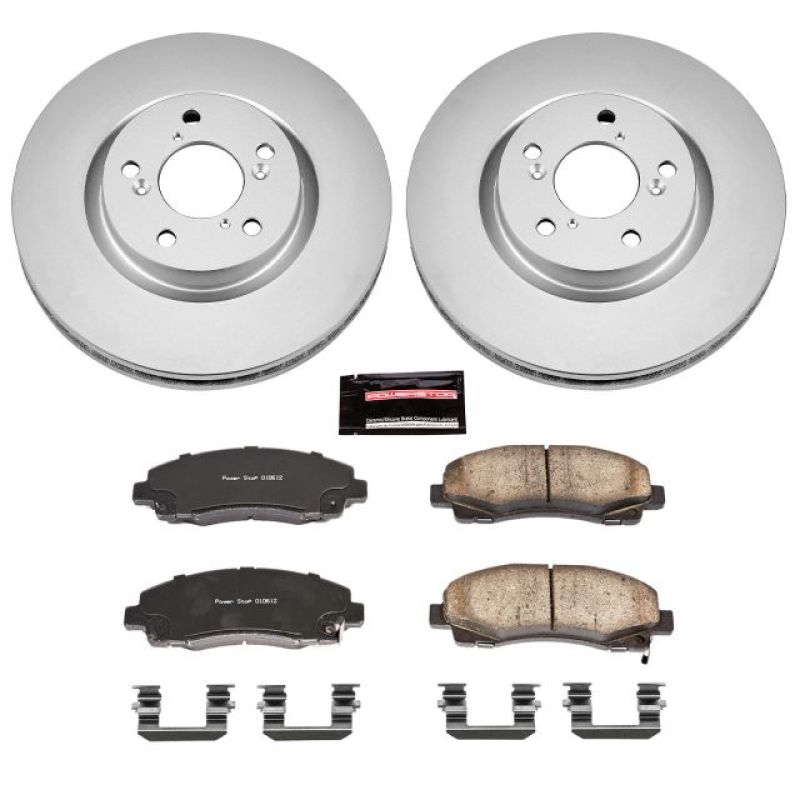 PowerStop Power Stop 09-14 Acura TL Front Z17 Evolution Geomet Coated Brake Kit