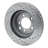 R1 Concepts R1 74-81 Dodge Ramcharger 4WD Front Left Drilled & Slotted Silver Brake Rotor