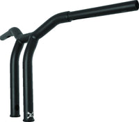 Burly Brand Dominator Raked Bar 12in - Matte Black
