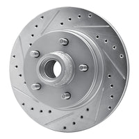 R1 Concepts R1 77-78 Buick Riviera Front Left Drilled & Slotted Silver Brake Rotor