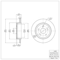DFC 05-10 Jeep Grand Cherokee Rear Brake Rotor