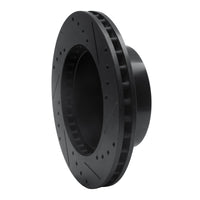R1 Concepts R1 91-94 Ford Crown Victoria Front Left Drilled & Slotted Black Brake Rotor