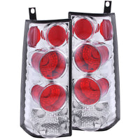 ANZO 2003-2015 Chevrolet Express Taillights Chrome