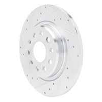 R1 Concepts R1 22-25 Jeep Grand Cherokee Rear Left Drilled & Slotted Silver Brake Rotor
