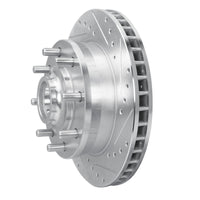 R1 Concepts R1 93-95 Chevrolet G30 Front Right Drilled & Slotted Silver Brake Rotor