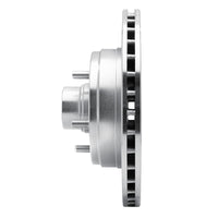 R1 Concepts R1 90-02 Chevrolet ASTRO Front Left Drilled & Slotted Silver Brake Rotor