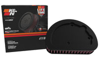 K&N Engineering K&N Replacement Unique Air Filter 6.625in L x 4.75in W x 1.625in H with 1 Flange for Harley-Davidson