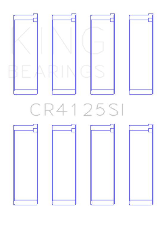 King Engine Bearings King Subaru EJ15/EJ16/EJ18/EJ20/EJ22/EJ25 (Size 0.5mm) Silicone Bi-Metal Alum Rod Bearing Set