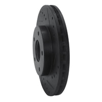 R1 Concepts R1 99-01 Infiniti I30 Front Right Drilled & Slotted Black Brake Rotor