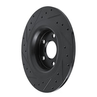 R1 Concepts R1 18-25 Volvo XC60 Rear Right Drilled & Slotted Black Brake Rotor