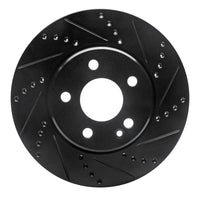 R1 Concepts R1 06-11 Mercedes-Benz B200 Front Right Drilled & Slotted Black Brake Rotor