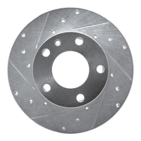 R1 Concepts R1 76-76 BMW 530I Front Left Drilled & Slotted Silver Brake Rotor