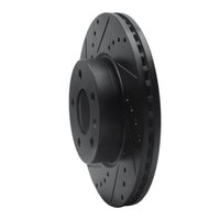 R1 Concepts R1 13-25 Cadillac ATS Front Left Drilled & Slotted Black Brake Rotor