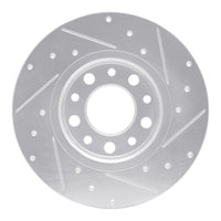 R1 Concepts R1 14-22 Chrysler 200 Rear Left Drilled & Slotted Silver Brake Rotor