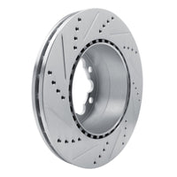 R1 Concepts R1 2006-2025 American Coach Patriot Rear Right Drilled & Slotted Silver Brake Rotor