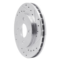 R1 Concepts R1 81-87 Chrysler Town & Country Front Right Drilled & Slotted Silver Brake Rotor
