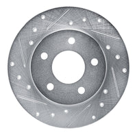 R1 Concepts R1 88-92 Dodge Monaco Rear Left Drilled & Slotted Silver Brake Rotor