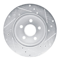 R1 Concepts R1 88-88 Pontiac Fiero Front Left Rear Left Drilled & Slotted Silver Brake Rotor