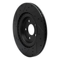 R1 Concepts R1 2008-2025 Audi A4 (Mexico) Rear Right Drilled & Slotted Black Brake Rotor