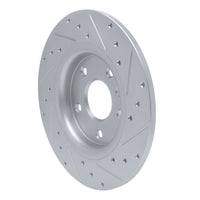 R1 Concepts R1 17-25 Chrysler Grand Caravan Rear Left Drilled & Slotted Silver Brake Rotor