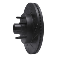 R1 Concepts R1 04-06 Ford E-150 Front Right Drilled & Slotted Black Brake Rotor
