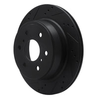 R1 Concepts R1 07-20 Cadillac Escalade Rear Left Drilled & Slotted Black Brake Rotor