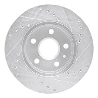 R1 Concepts R1 11-16 Buick LaCrosse Front Left Drilled & Slotted Silver Brake Rotor