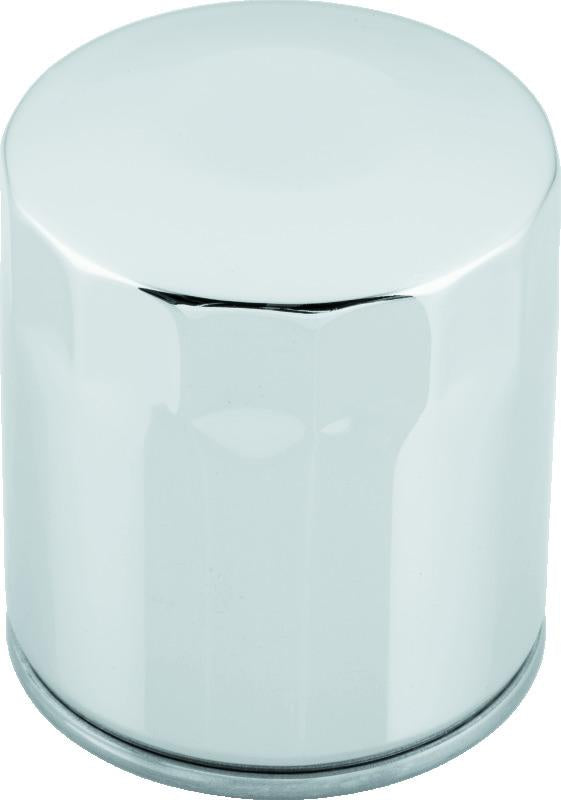 TwinPower Twin Power Twin Cam and M8 Chrome Oil Filter Rpls H-D 63798-99 with Backflow Valve
