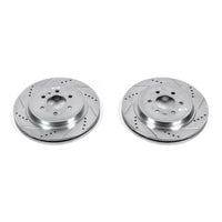 PowerStop Power Stop 04-09 Cadillac SRX Rear Evolution Drilled & Slotted Rotors - Pair