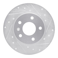 R1 Concepts R1 02-08 Chevrolet Zafira (Mexico) Rear Right Drilled & Slotted Silver Brake Rotor