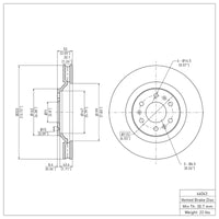 DFC 04-09 Cadillac SRX Front Brake Rotor