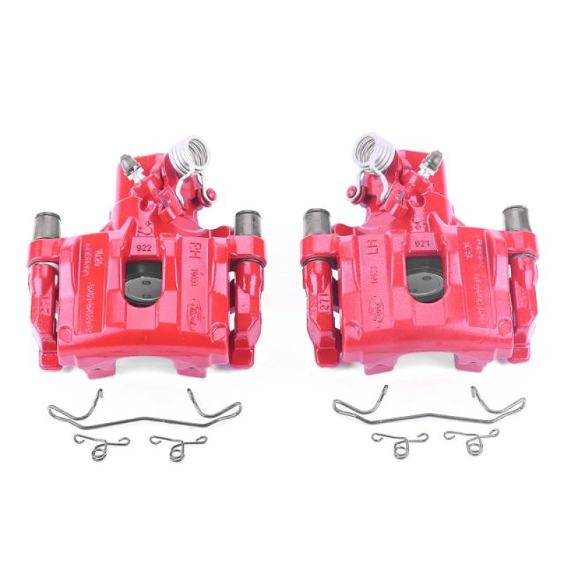 PowerStop Power Stop 12-17 Ford Focus Rear Red Calipers w/Brackets - Pair
