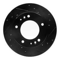 R1 Concepts R1 95-02 Kia Sportage (USA/Canada) Front Right Drilled & Slotted Black Brake Rotor
