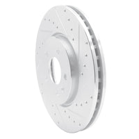 R1 Concepts R1 14-19 Buick CASCADA Front Right Drilled & Slotted Silver Brake Rotor
