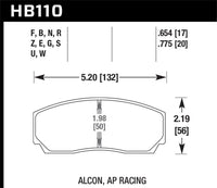 Hawk Performance Hawk AP CP2279 / CP3788 / CP3789 / CP5835 / CP5880 / CP5830 (SC430) Caliper DTC-60 Race Brake Pads