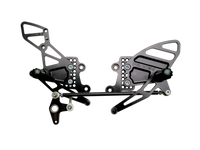 Vortex Racing 04-07 Honda CBR1000RR,03-06 CBR6100 RR Adjustable Rearsets- Black