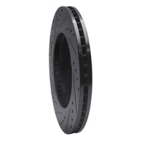 R1 Concepts R1 02-06 Ford Expedition Front Right Drilled & Slotted Black Brake Rotor