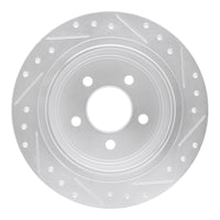 R1 Concepts R1 03-05 Ford Explorer Sport Trac Rear Left Drilled & Slotted Silver Brake Rotor