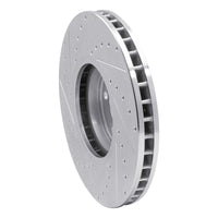 R1 Concepts R1 02-06 BMW X5 Front Right Drilled & Slotted Silver Brake Rotor