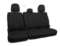 PRP Seats PRP 12-14 Ford Raptor Rear Bench Seat Covers - Black w/ Red Stitch